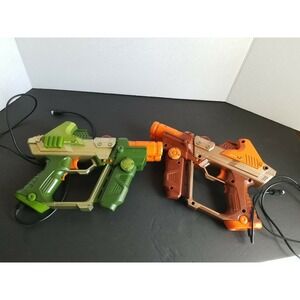 Lazer Tag Tiger Electronics Green Orange Team Ops Lot Laser Guns Lot(not tested)